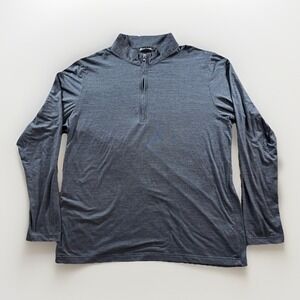 Travis Mathew 1/4 Zip Pullover Mens 2XL Blue Lightweight Performance Golf Jacket